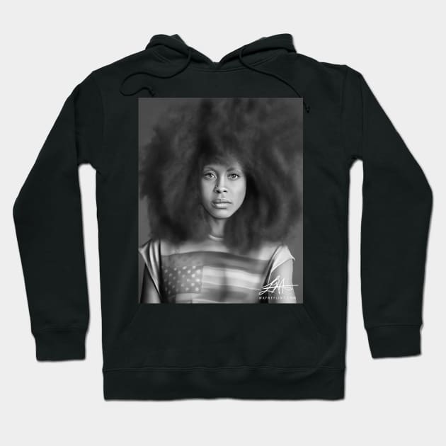 Digital Erykah Badu Hoodie by wayneflint